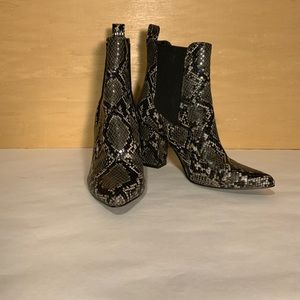 snake print boots